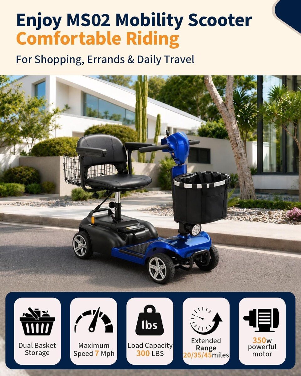 Ecomobi Mobility Scooter for Seniors 1 Ecomobi Mobility Scooter for Seniors